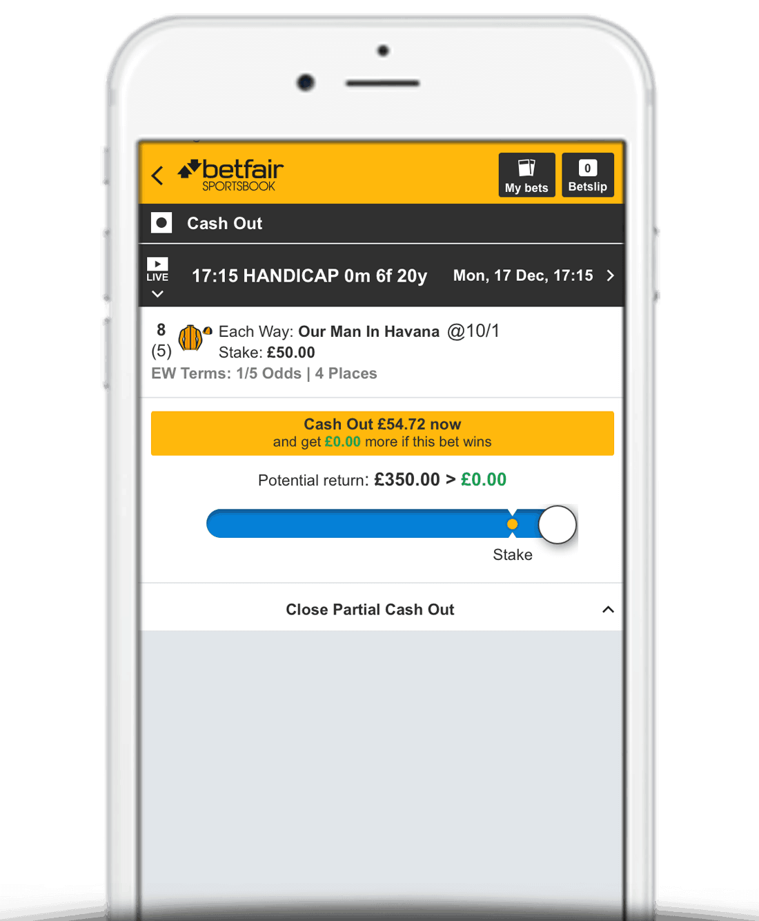 What Is Betfair Partial Cash Out?