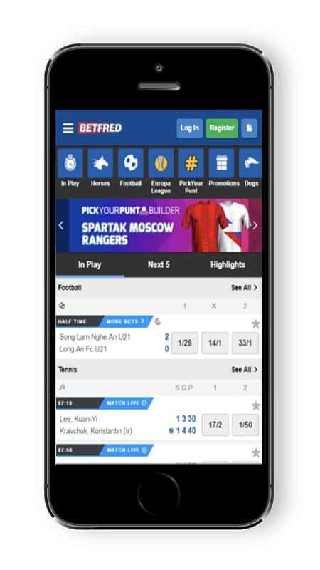 Betfred Cash Out mobile app