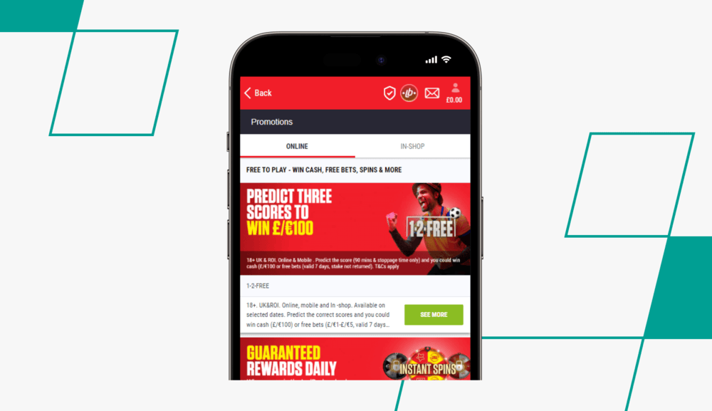 screenshot of ladbrokes promo page